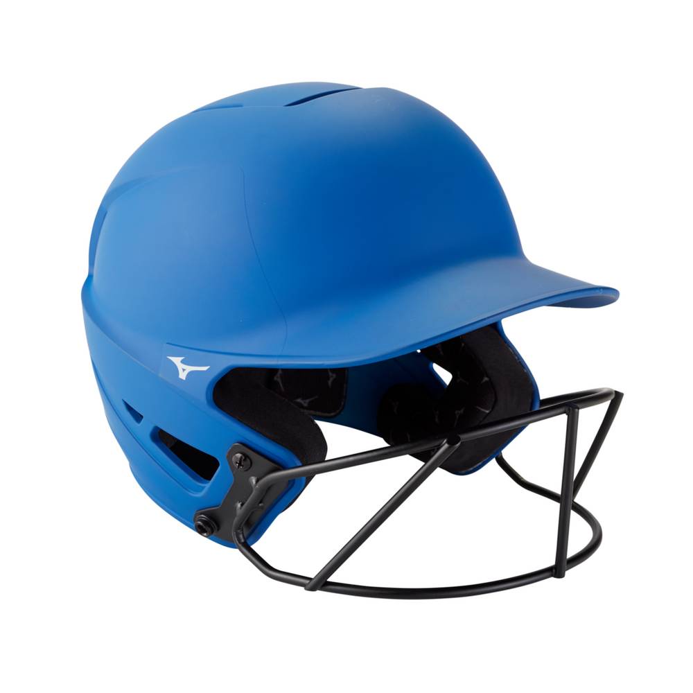 Mizuno F6 Fastpitch Softball Batting - Bayan Kask - Kraliyet Mavisi Türkiye (SPOQYC-741)